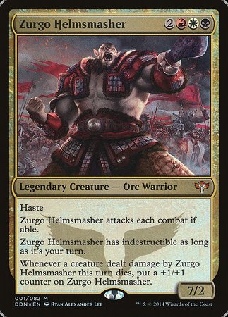 Zurgo Helmsmasher [Duel Decks: Speed vs. Cunning] | Jomio and Rueliete's Cards and Comics