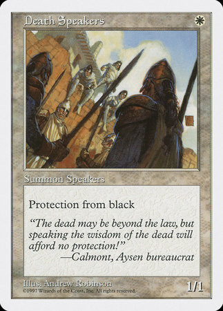 Death Speakers [Fifth Edition] | Jomio and Rueliete's Cards and Comics