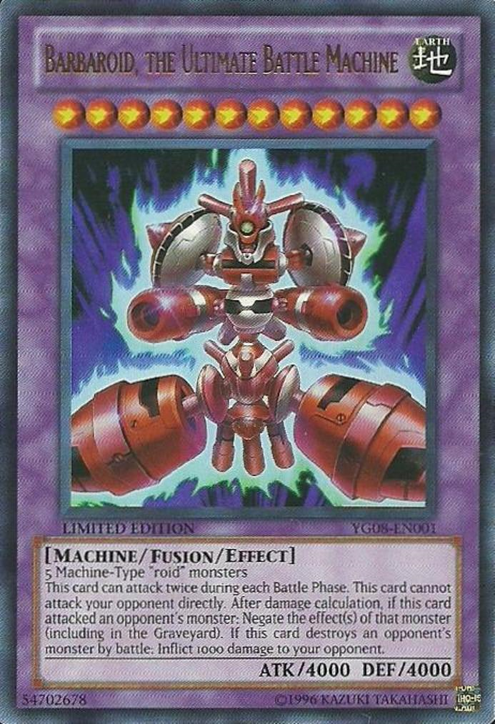 Barbaroid, the Ultimate Battle Machine [YG08-EN001] Ultra Rare | Jomio and Rueliete's Cards and Comics
