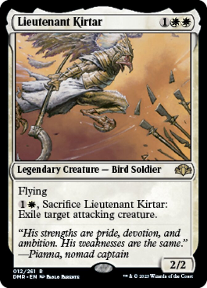 Lieutenant Kirtar [Dominaria Remastered] | Jomio and Rueliete's Cards and Comics