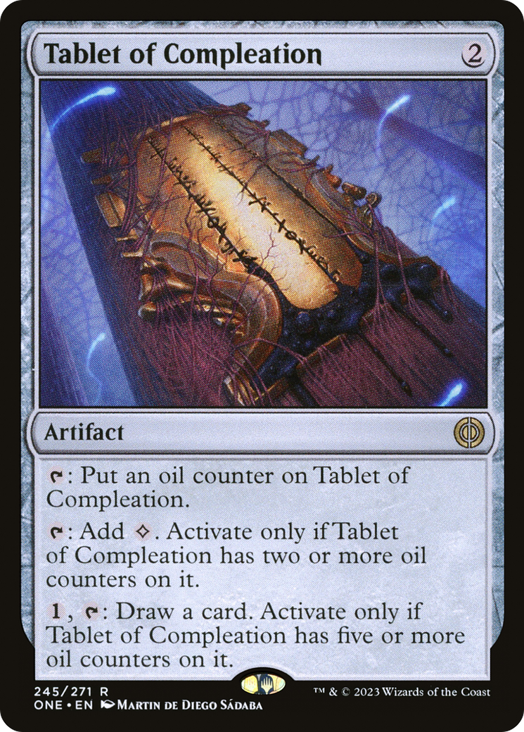 Tablet of Compleation [Phyrexia: All Will Be One] | Jomio and Rueliete's Cards and Comics