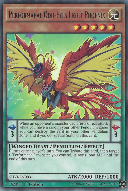 Performapal Odd-Eyes Light Phoenix [SHVI-EN003] Rare | Jomio and Rueliete's Cards and Comics