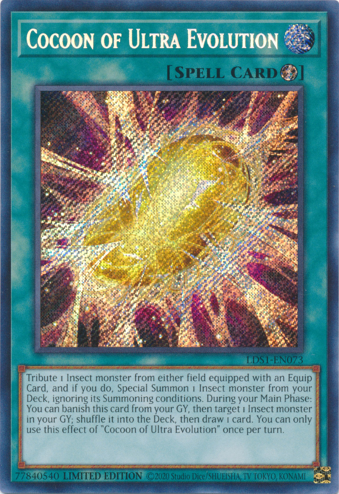 Cocoon of Ultra Evolution [LDS1-EN073] Secret Rare | Jomio and Rueliete's Cards and Comics
