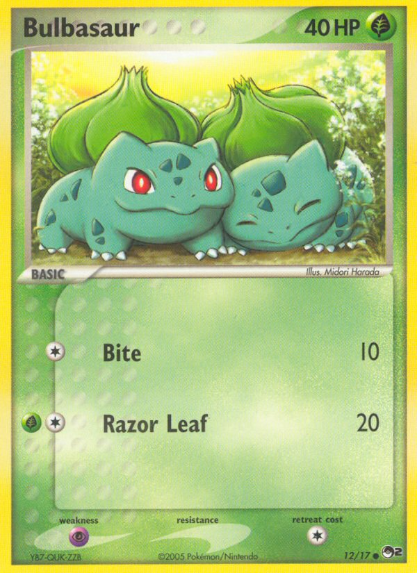 Bulbasaur (12/17) [POP Series 2] | Jomio and Rueliete's Cards and Comics