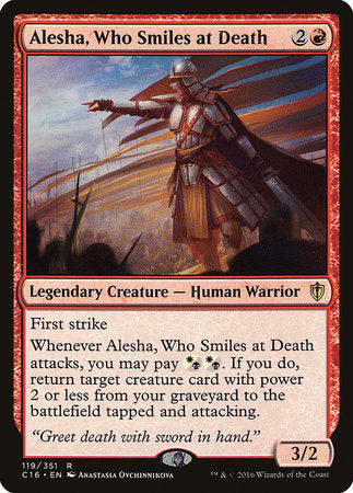 Alesha, Who Smiles at Death [Commander 2016] | Jomio and Rueliete's Cards and Comics