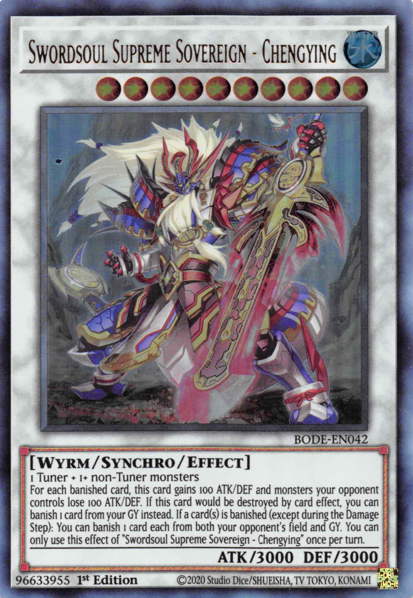Swordsoul Supreme Sovereign - Chengying [BODE-EN042] Ultra Rare | Jomio and Rueliete's Cards and Comics