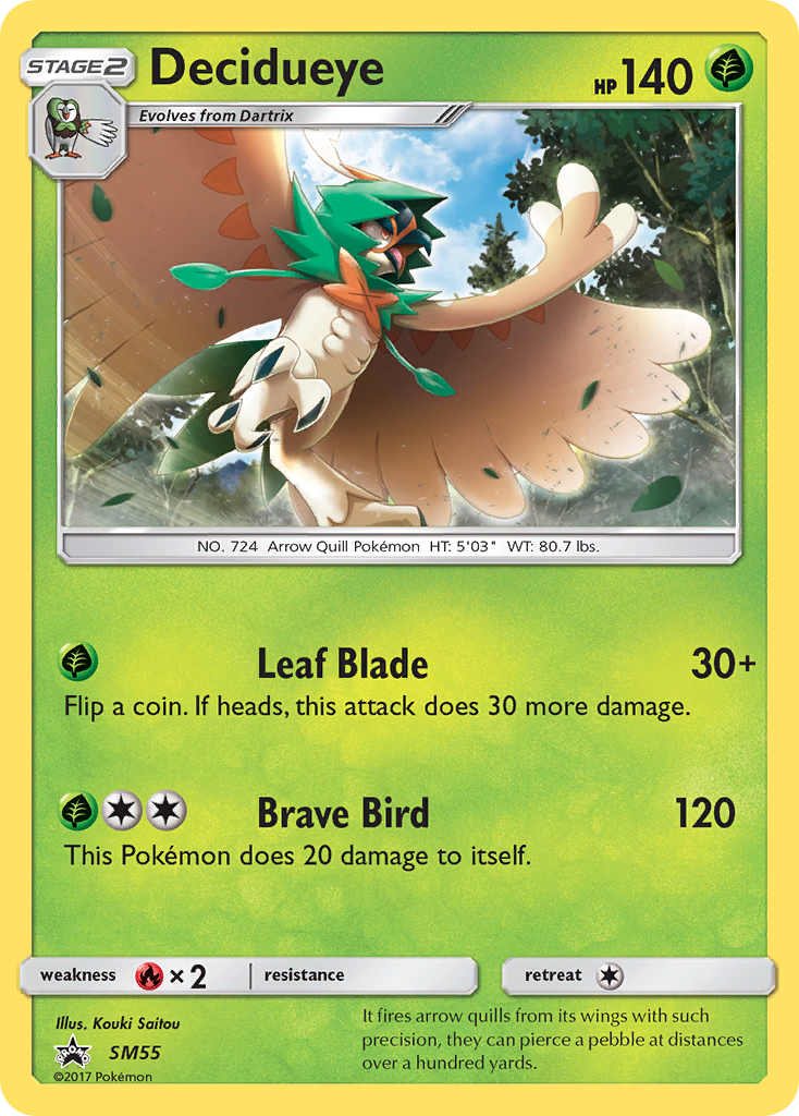 Decidueye (SM55) [Sun & Moon: Black Star Promos] | Jomio and Rueliete's Cards and Comics
