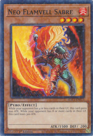 Neo Flamvell Sabre (Duel Terminal) [HAC1-EN073] Parallel Rare | Jomio and Rueliete's Cards and Comics