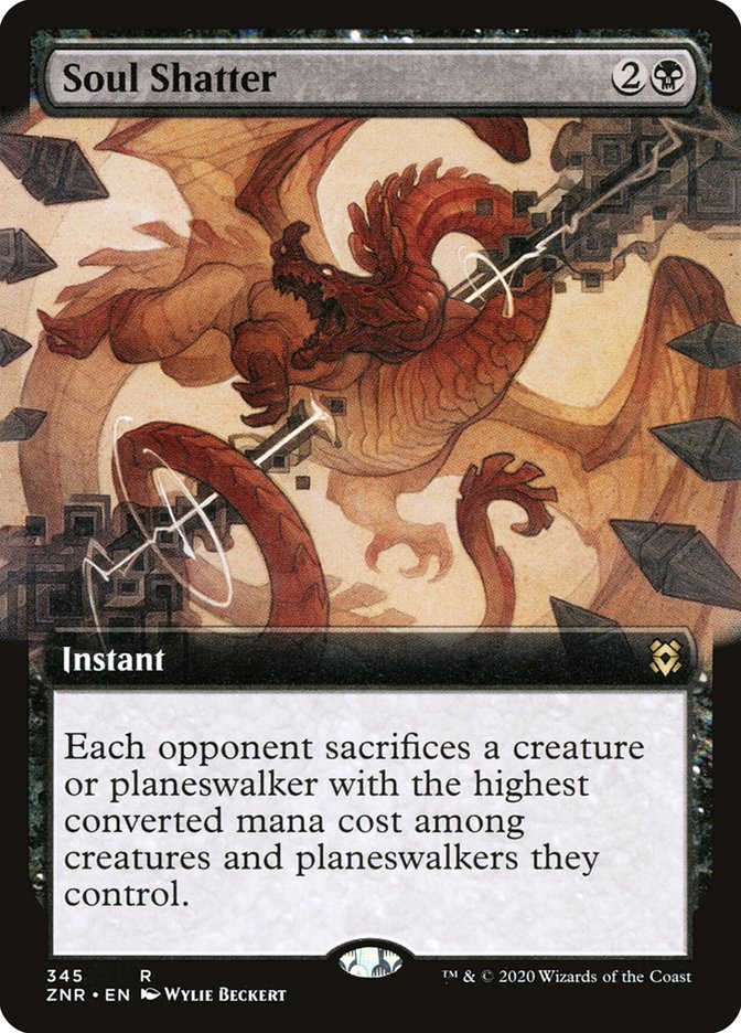 Soul Shatter (Extended Art) [Zendikar Rising] | Jomio and Rueliete's Cards and Comics