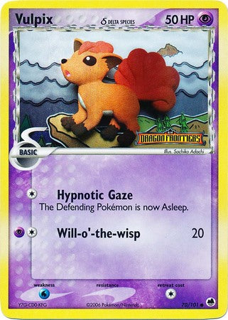 Vulpix (70/101) (Delta Species) (Stamped) [EX: Dragon Frontiers] | Jomio and Rueliete's Cards and Comics