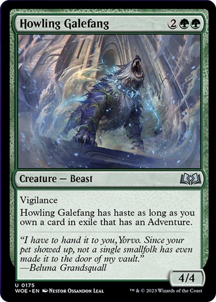 Howling Galefang [Wilds of Eldraine] | Jomio and Rueliete's Cards and Comics