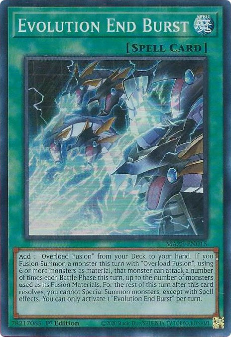 Evolution End Burst [MAZE-EN015] Super Rare | Jomio and Rueliete's Cards and Comics