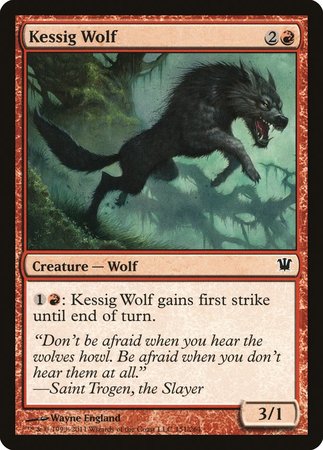 Kessig Wolf [Innistrad] | Jomio and Rueliete's Cards and Comics