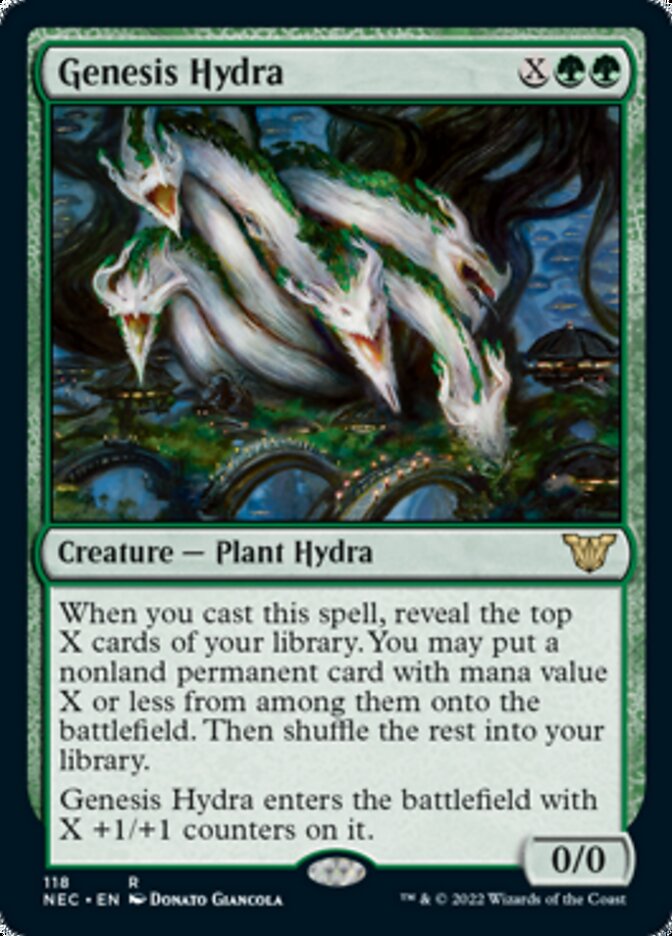 Genesis Hydra [Kamigawa: Neon Dynasty Commander] | Jomio and Rueliete's Cards and Comics