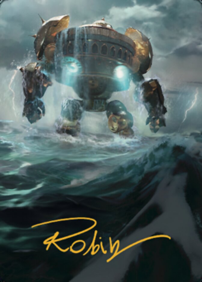 Island Art Card (Gold-Stamped Signature) [The Brothers' War Art Series] | Jomio and Rueliete's Cards and Comics