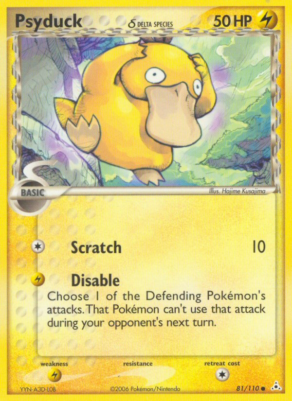 Psyduck (81/110) (Delta Species) [EX: Holon Phantoms] | Jomio and Rueliete's Cards and Comics