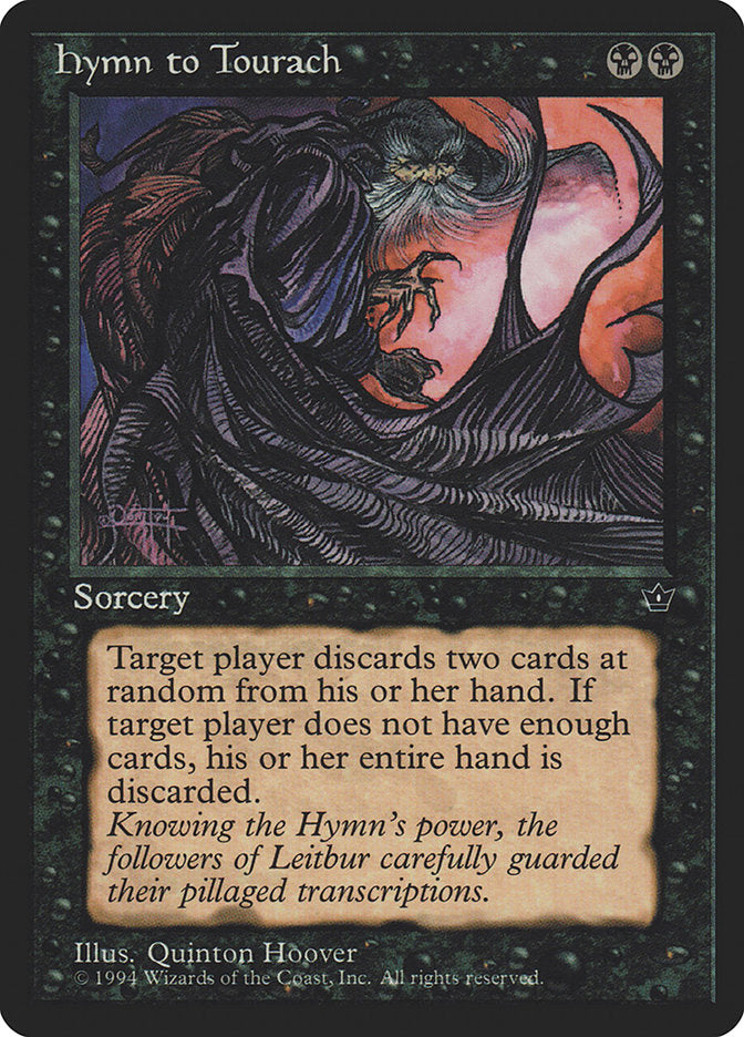 Hymn to Tourach (Quinton Hoover) [Fallen Empires] | Jomio and Rueliete's Cards and Comics
