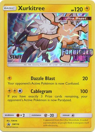 Xurkitree (SM116) (Staff Prerelease Promo) [Sun & Moon: Black Star Promos] | Jomio and Rueliete's Cards and Comics
