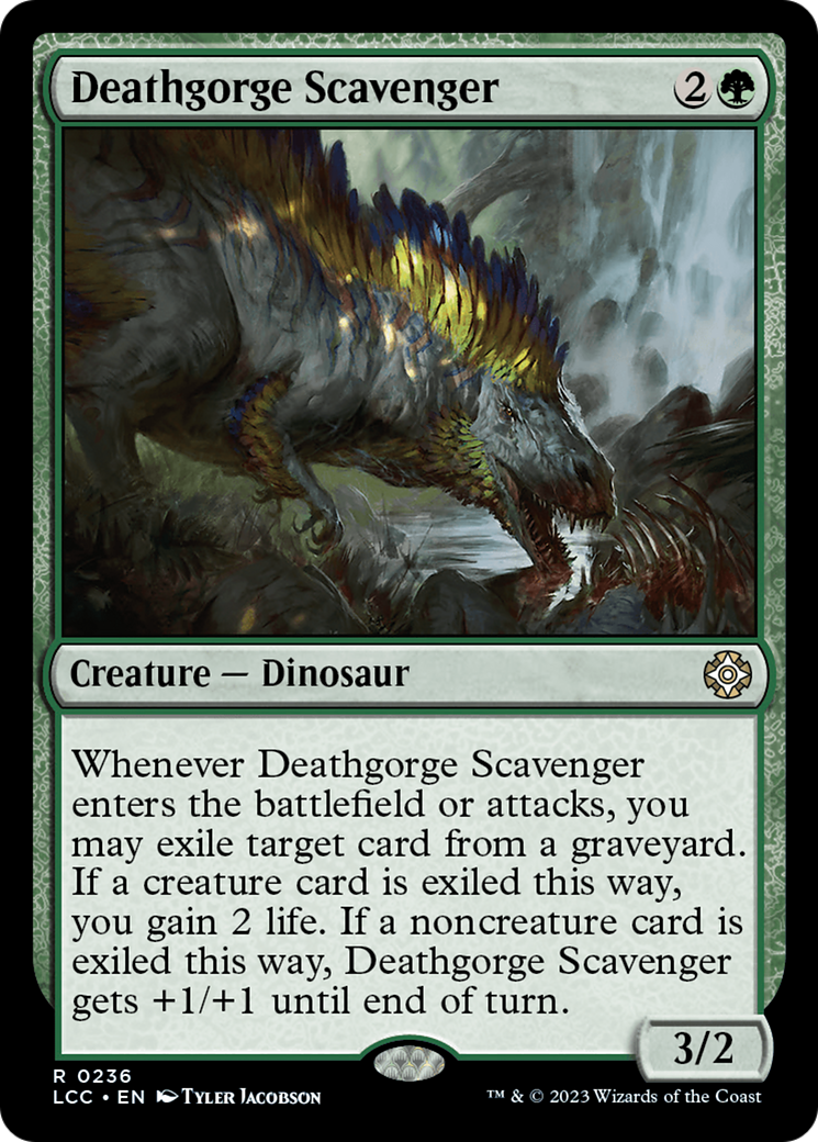 Deathgorge Scavenger [The Lost Caverns of Ixalan Commander] | Jomio and Rueliete's Cards and Comics