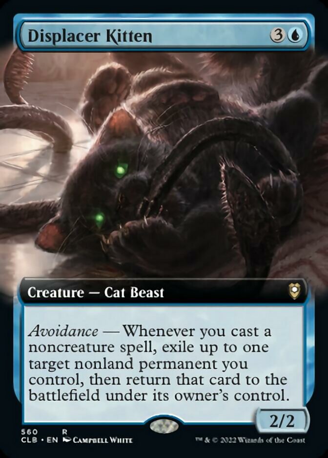 Displacer Kitten (Extended Art) [Commander Legends: Battle for Baldur's Gate] | Jomio and Rueliete's Cards and Comics