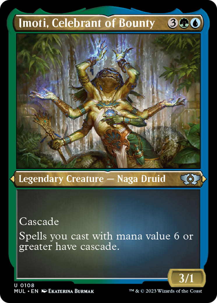 Imoti, Celebrant of Bounty (Foil Etched) [Multiverse Legends] | Jomio and Rueliete's Cards and Comics