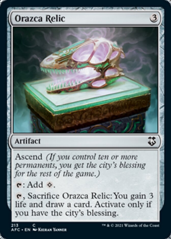 Orazca Relic [Dungeons & Dragons: Adventures in the Forgotten Realms Commander] | Jomio and Rueliete's Cards and Comics