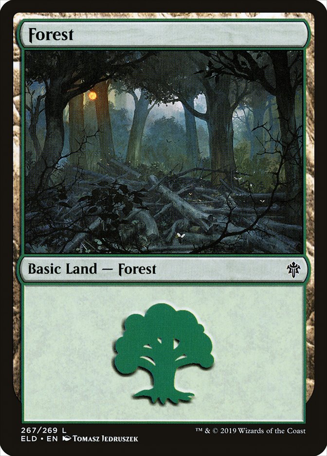 Forest (267) [Throne of Eldraine] | Jomio and Rueliete's Cards and Comics