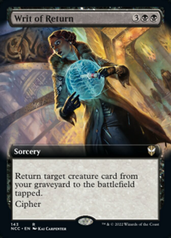 Writ of Return (Extended Art) [Streets of New Capenna Commander] | Jomio and Rueliete's Cards and Comics