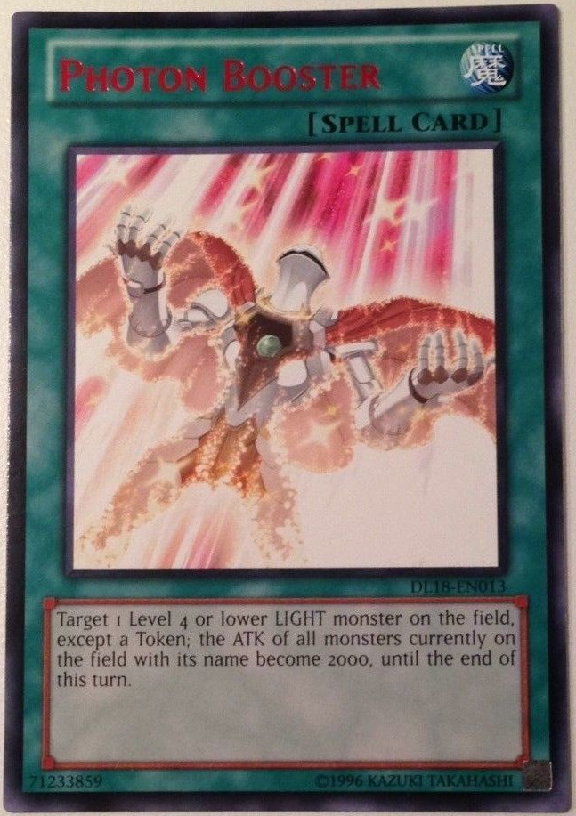 Photon Booster (Red) [DL18-EN013] Rare | Jomio and Rueliete's Cards and Comics