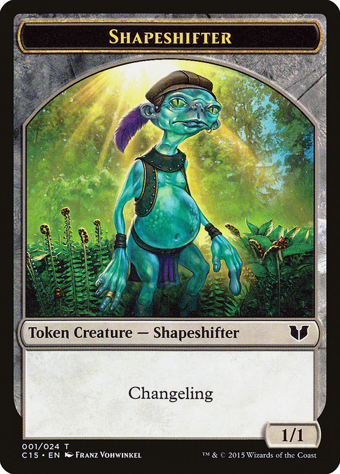 Shapeshifter // Shapeshifter Double-Sided Token [Commander 2015 Tokens] | Jomio and Rueliete's Cards and Comics