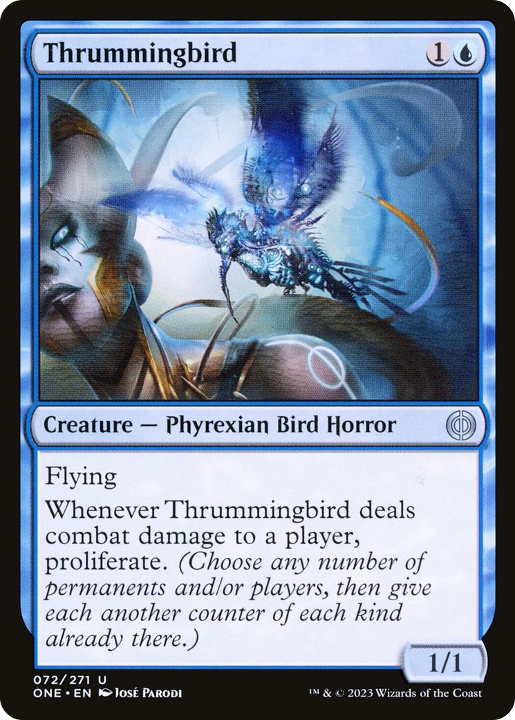 Thrummingbird [Phyrexia: All Will Be One] | Jomio and Rueliete's Cards and Comics