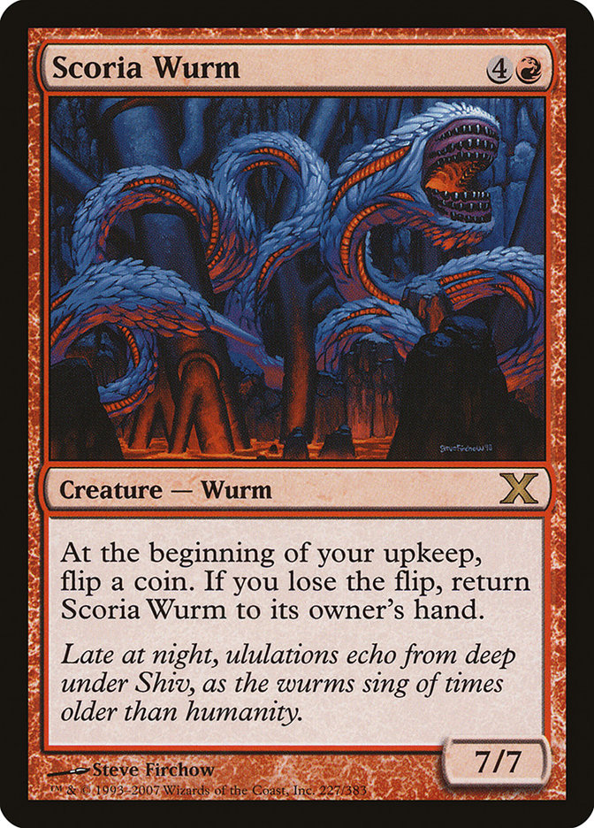 Scoria Wurm [Tenth Edition] | Jomio and Rueliete's Cards and Comics