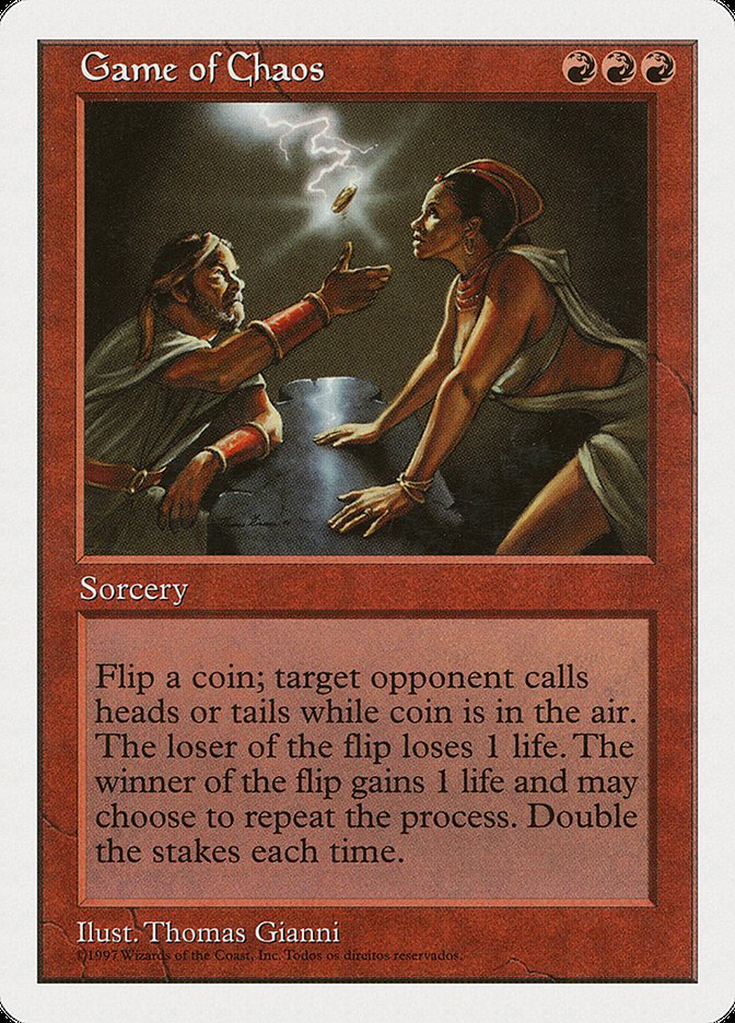 Game of Chaos (Portuguese Copyright) [Fifth Edition] | Jomio and Rueliete's Cards and Comics