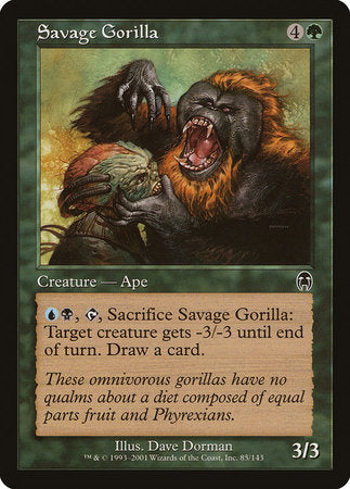 Savage Gorilla [Apocalypse] | Jomio and Rueliete's Cards and Comics