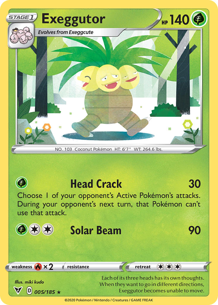 Exeggutor (005/185) [Sword & Shield: Vivid Voltage] | Jomio and Rueliete's Cards and Comics
