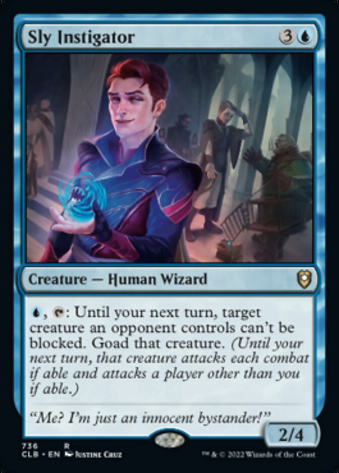 Sly Instigator [Commander Legends: Battle for Baldur's Gate] | Jomio and Rueliete's Cards and Comics