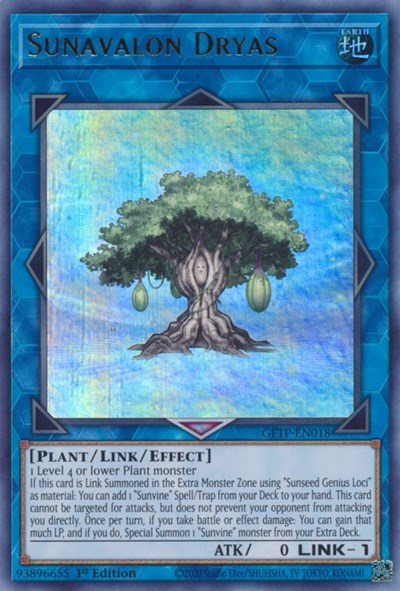 Sunavalon Dryas [GFTP-EN018] Ultra rare | Jomio and Rueliete's Cards and Comics