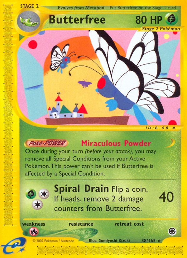 Butterfree (38/165) [Expedition: Base Set] | Jomio and Rueliete's Cards and Comics