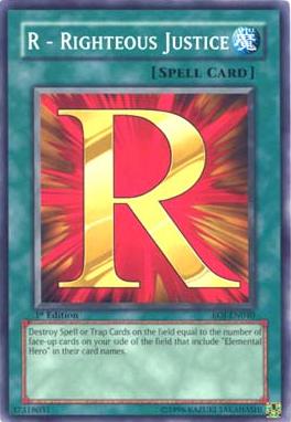R - Righteous Justice [EOJ-EN040] Common | Jomio and Rueliete's Cards and Comics