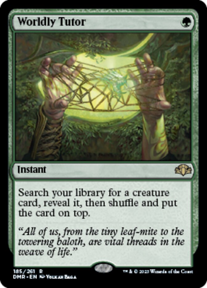Worldly Tutor [Dominaria Remastered] | Jomio and Rueliete's Cards and Comics
