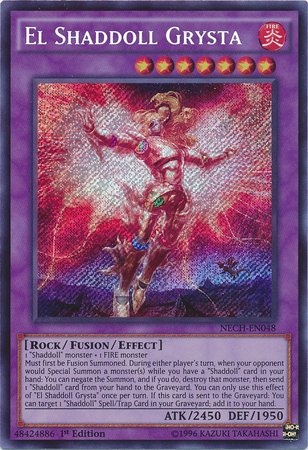 El Shaddoll Grysta [NECH-EN048] Secret Rare | Jomio and Rueliete's Cards and Comics