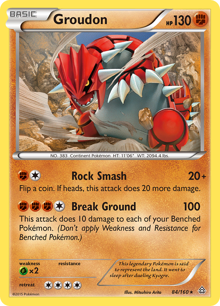 Groudon (84/160) [XY: Primal Clash] | Jomio and Rueliete's Cards and Comics