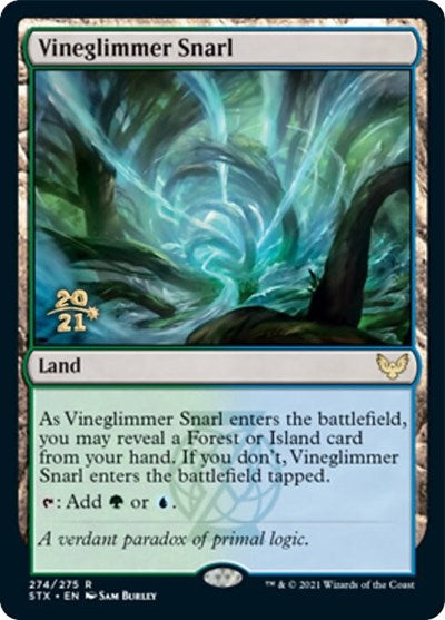 Vineglimmer Snarl [Strixhaven: School of Mages Prerelease Promos] | Jomio and Rueliete's Cards and Comics