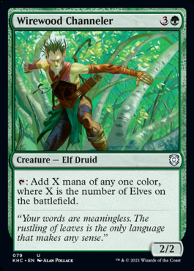Wirewood Channeler [Kaldheim Commander] | Jomio and Rueliete's Cards and Comics