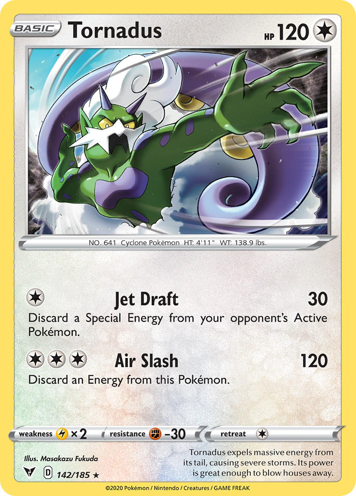 Tornadus (142/185) [Sword & Shield: Vivid Voltage] | Jomio and Rueliete's Cards and Comics