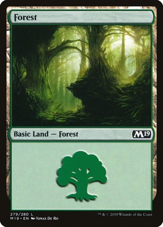 Forest (279) [Core Set 2019] | Jomio and Rueliete's Cards and Comics