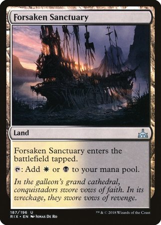 Forsaken Sanctuary [Rivals of Ixalan] | Jomio and Rueliete's Cards and Comics