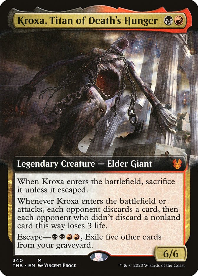 Kroxa, Titan of Death's Hunger (Extended Art) [Theros Beyond Death] | Jomio and Rueliete's Cards and Comics