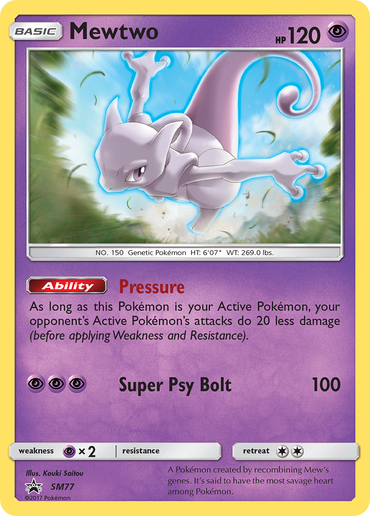 Mewtwo (SM77) [Sun & Moon: Black Star Promos] | Jomio and Rueliete's Cards and Comics