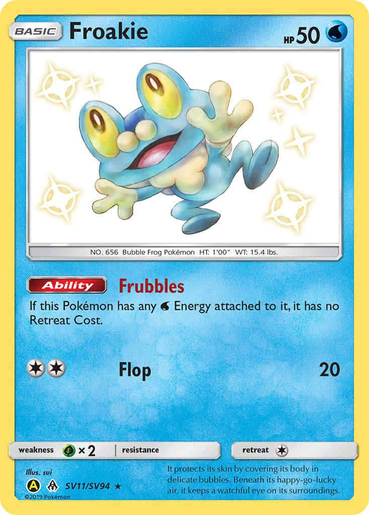 Froakie (SV11/SV94) [Sun & Moon: Hidden Fates - Shiny Vault] | Jomio and Rueliete's Cards and Comics